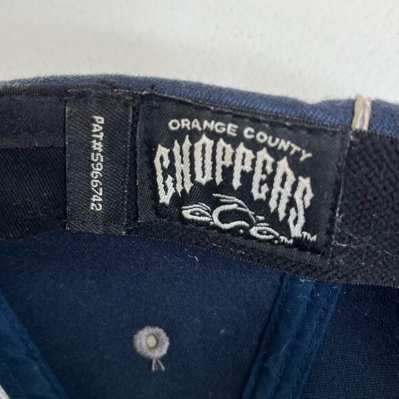 Vintage Bio-Domes Headgear Orange County Choppers Navy Wool Blend One Size Hat - Picture 11 of 13